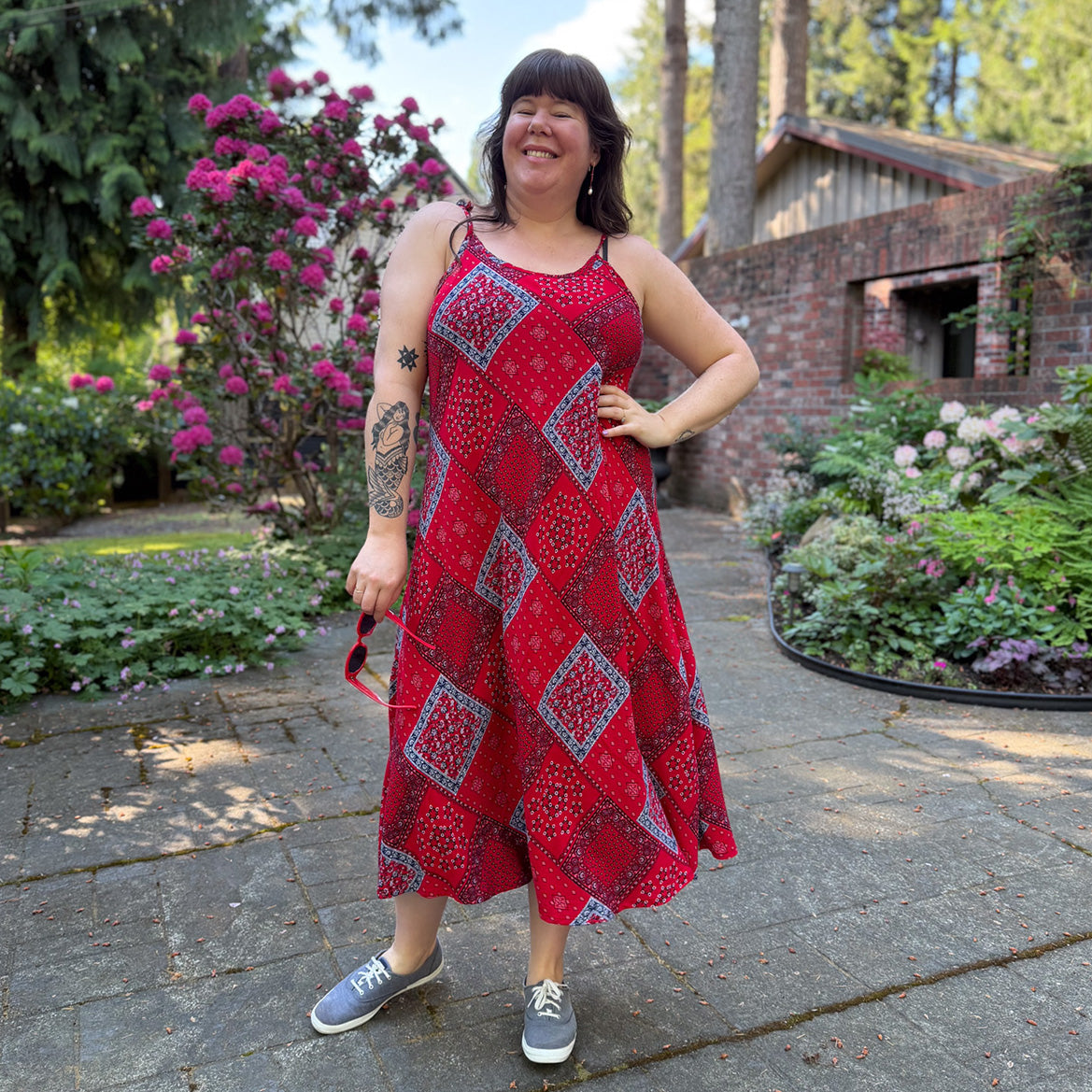 Bias Cut Orchard Dress