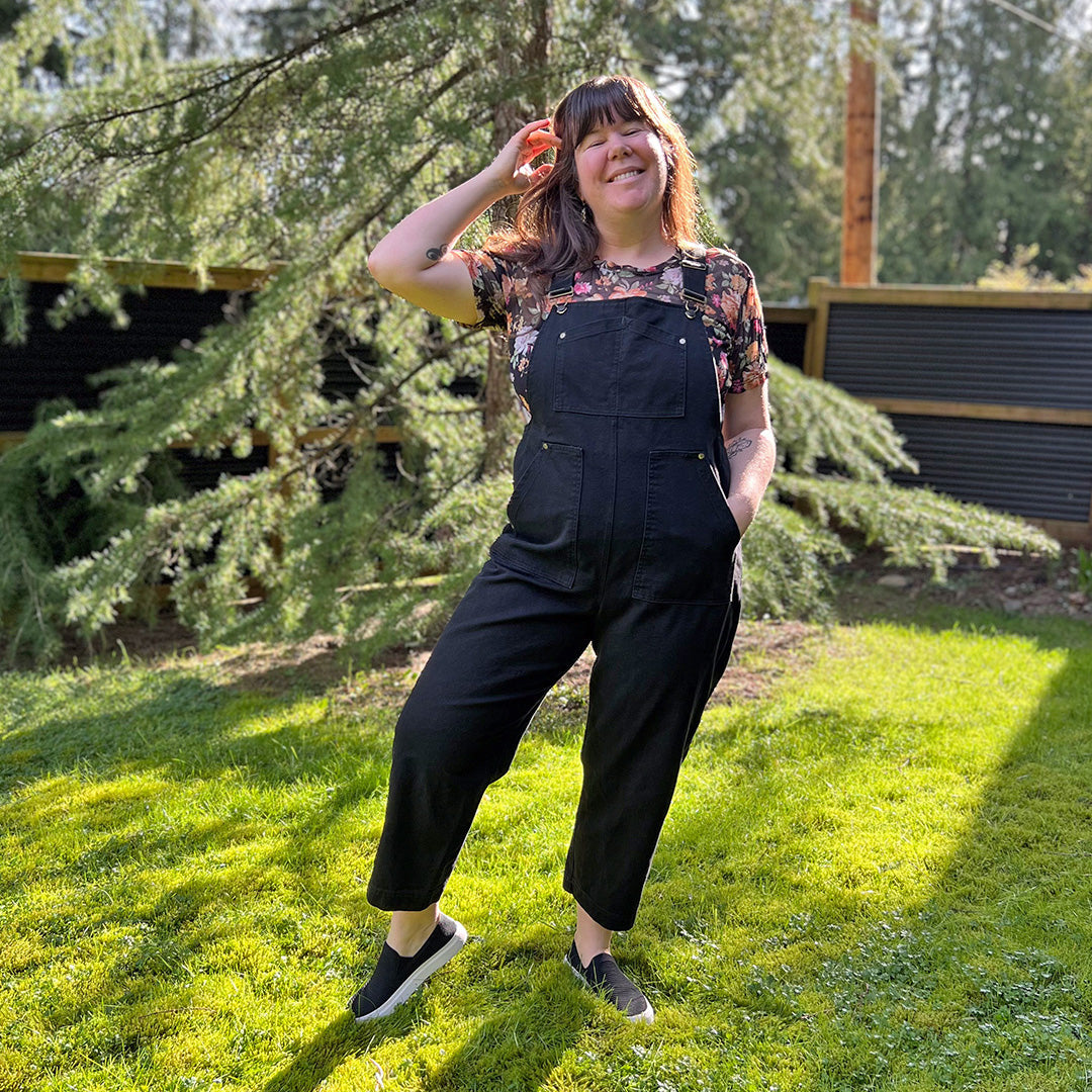 Black Yanta Overalls with Hardware