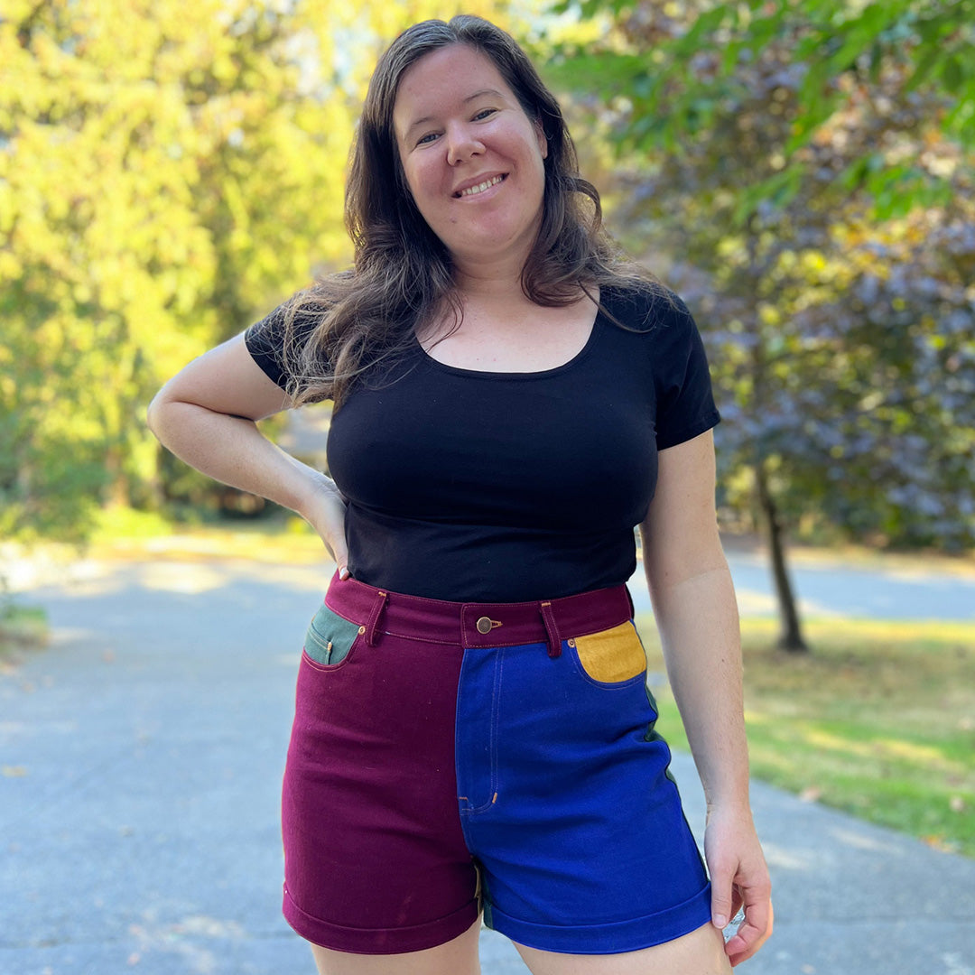 DIY Colorblocked Jeans - Brooks Jeans - Helen's Closet Blog