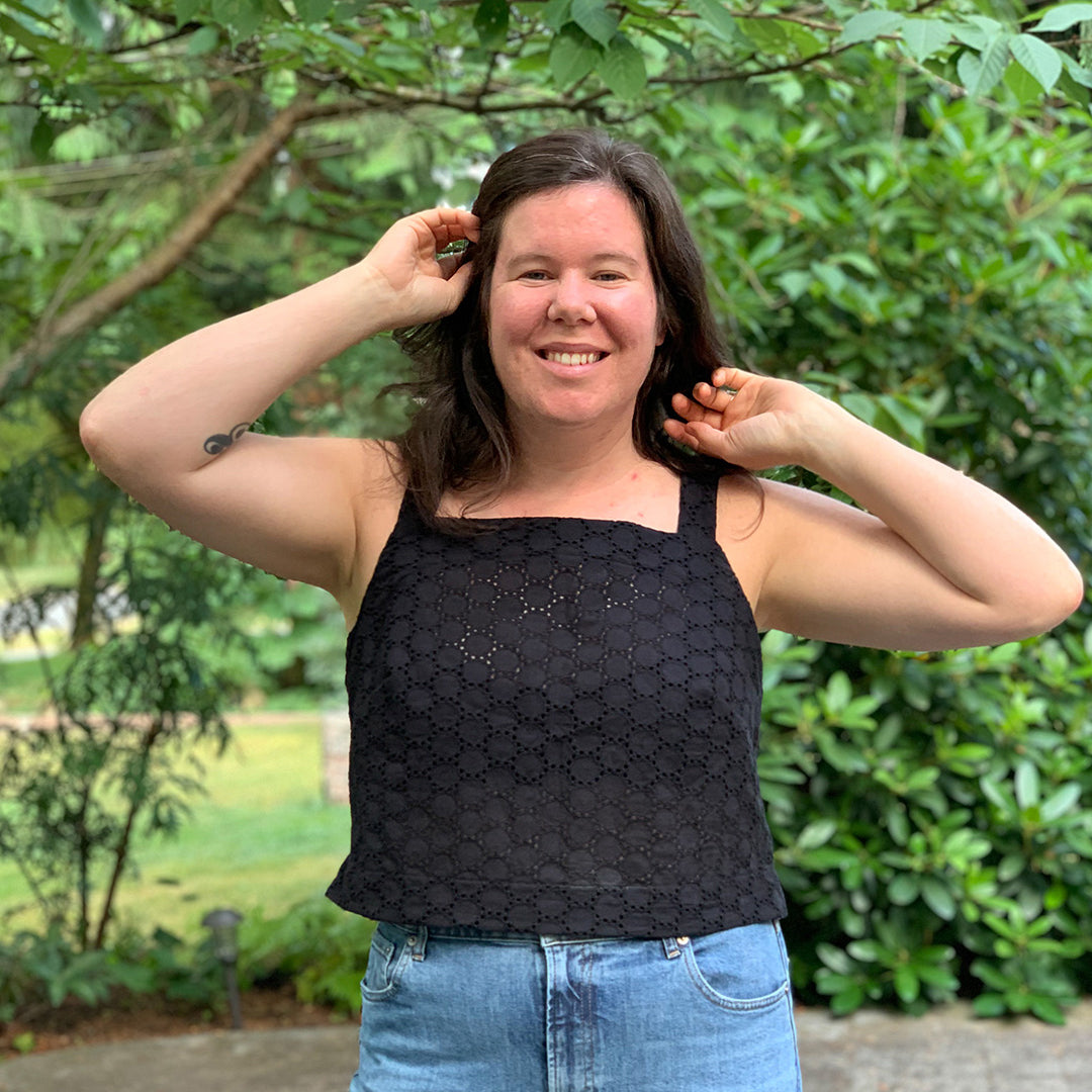 Eyelet Reynolds Top from Helen's Closet Patterns