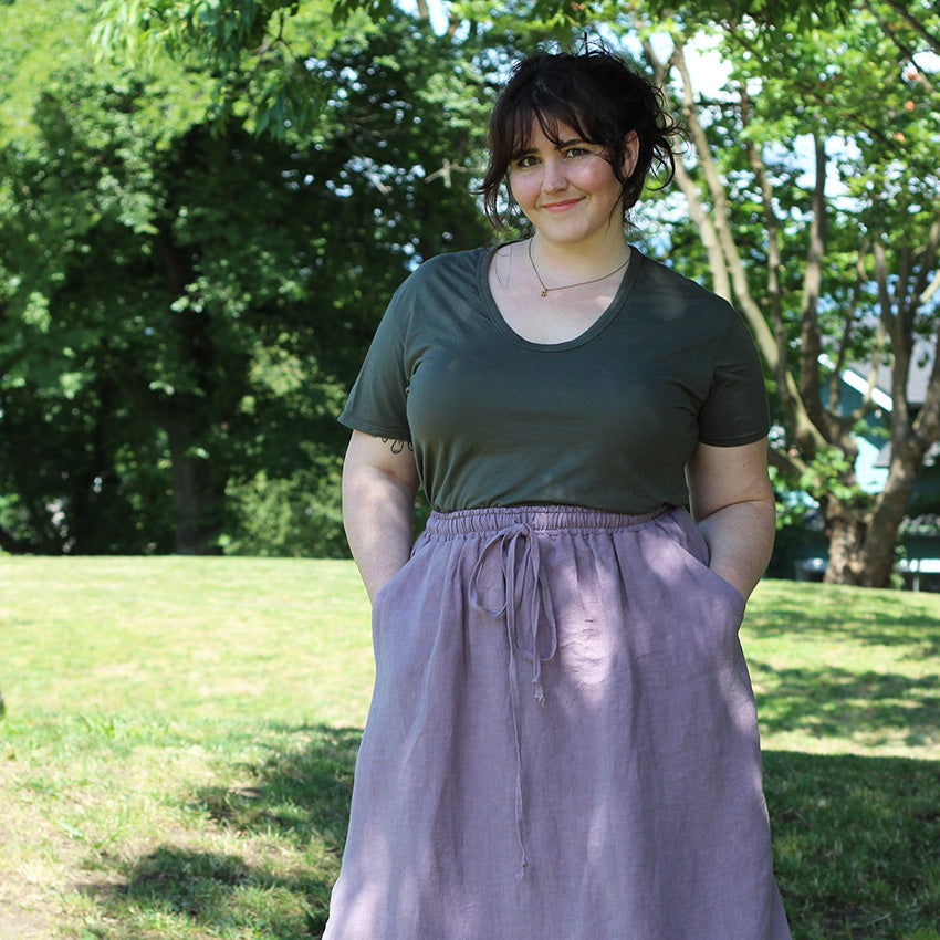Linen Donovan Skirt Sewalong