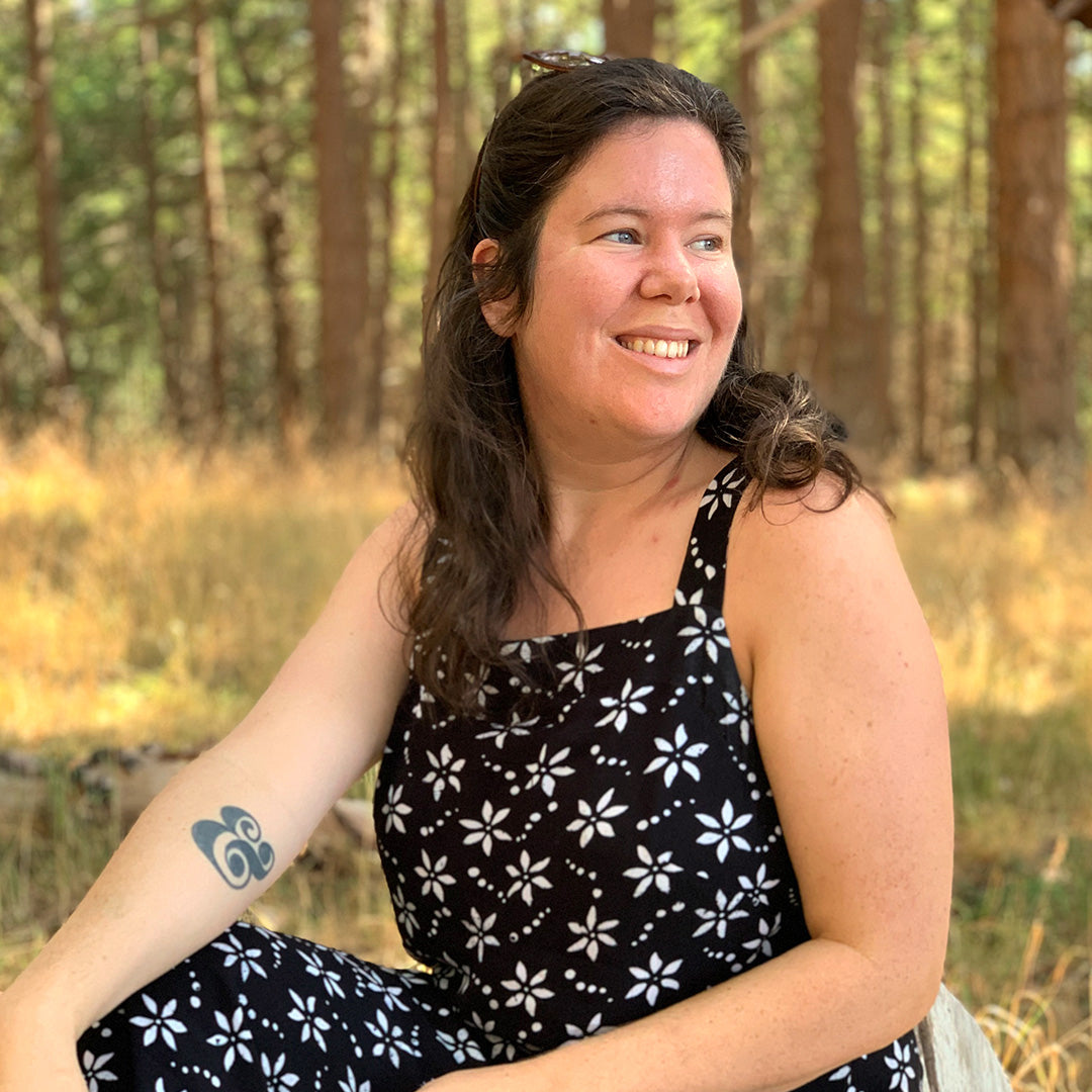 Rayon Batik Reynolds Dress from Helen's Closet Patterns