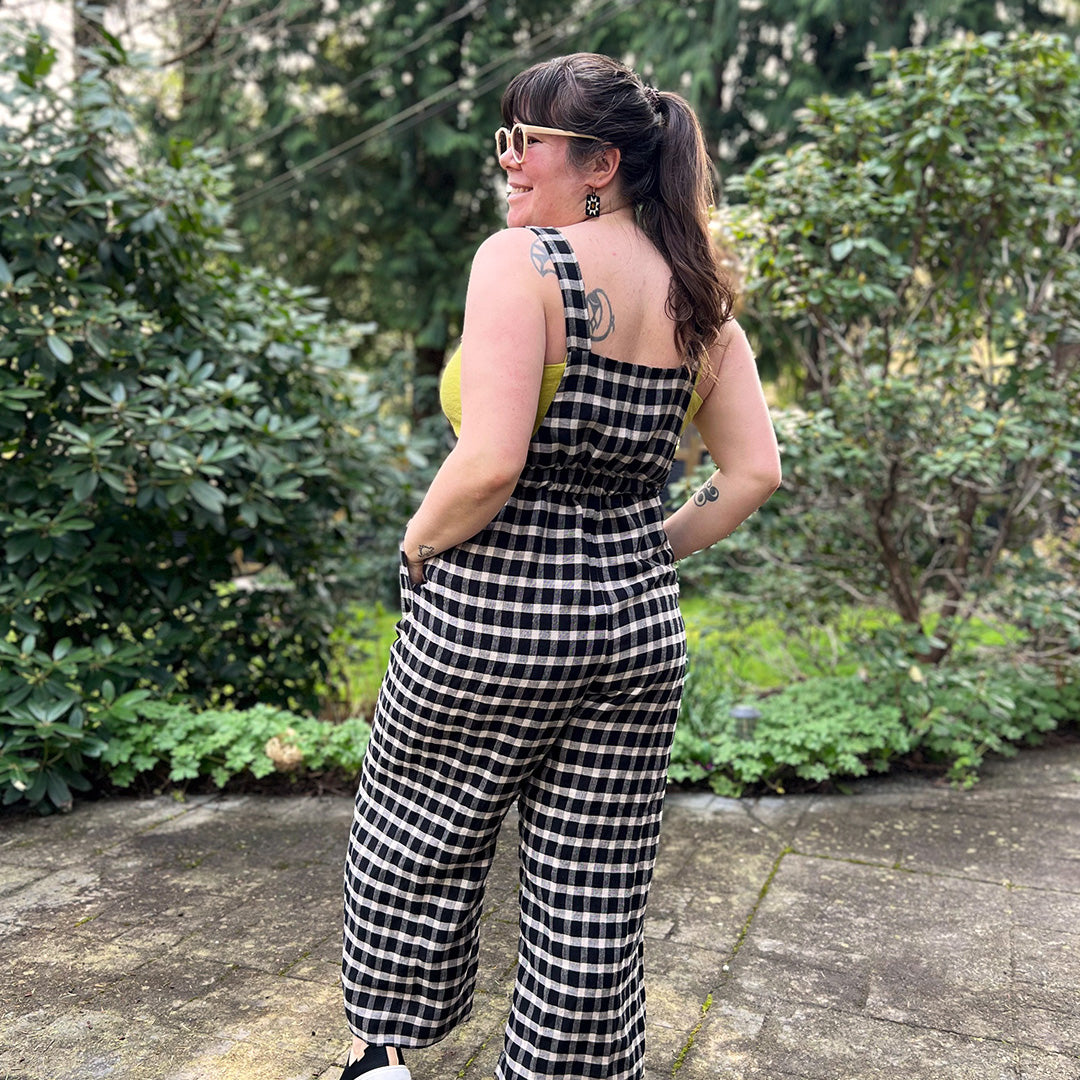 Linen Ruby Overalls